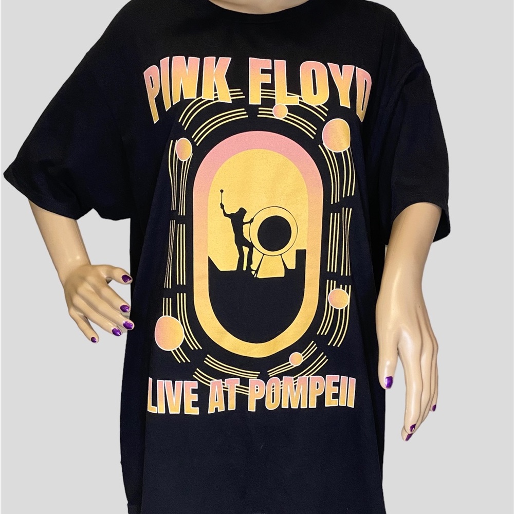 Unisex | Men's Pink Floyd "Live at Pompeii" Black Tee Shirt T-Shirt Size XL NWT - Picture 2 of 5